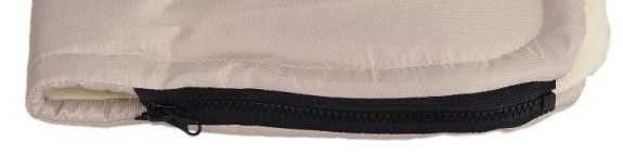 Merino rukávník na kočárek z ovčí/velbloudí vlny na zip 30 x 50 cm