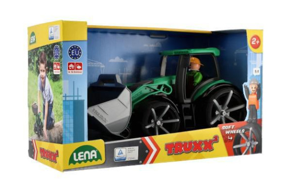Auto Truxx 2 traktor se lžící plast 32cm s figurkou