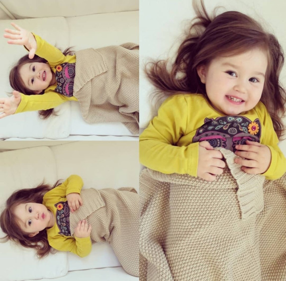 Dětský úplet Tully z bavlny 80 x 100 cm Babymatex