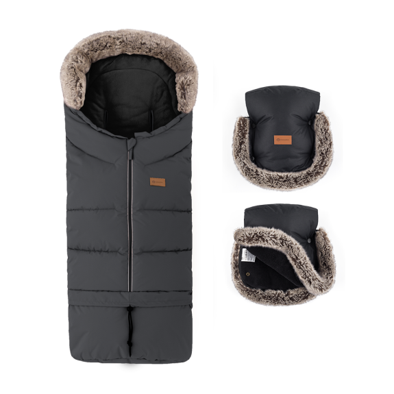 Set zimní fusak Arctic 4 v 1 + rukavice na kočárek Furry Petite & Mars
