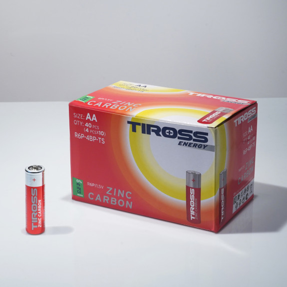 Baterie AA (R6P, 1.5 V) zinko-uhlíkové balení 4 ks