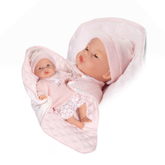 Mrkací miminko se zvuky a měkkým látkovým tělem 37 cm Bimba 14365 Antonio Juan
