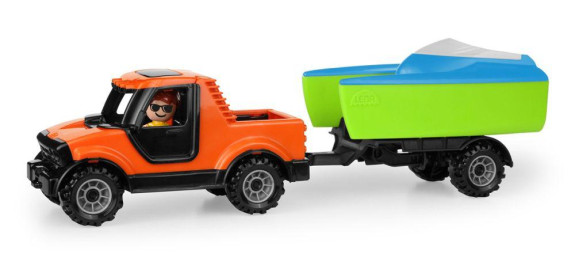 Truckies Pickup s vozíkem a loďkou Lena