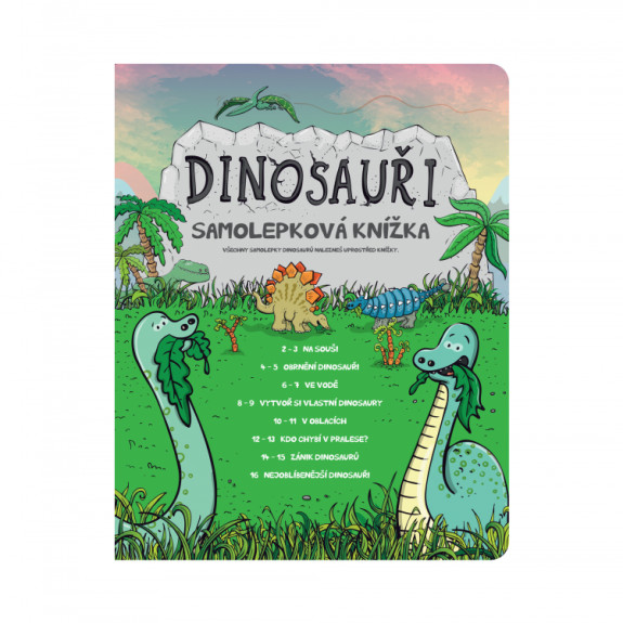 ALBI Kouzelné čtení Samolepková knížka Dinosauři