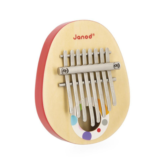 Dřevěný hudební nástroj pro děti Kalimba Confetti Janod