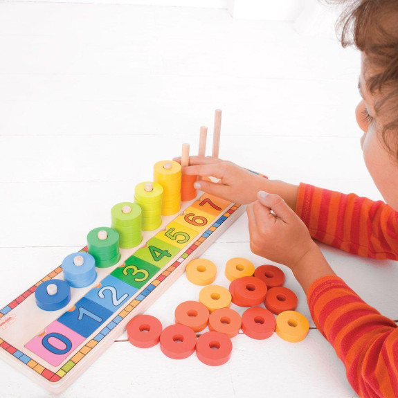 Deska nasazování s čísly Bigjigs Toys