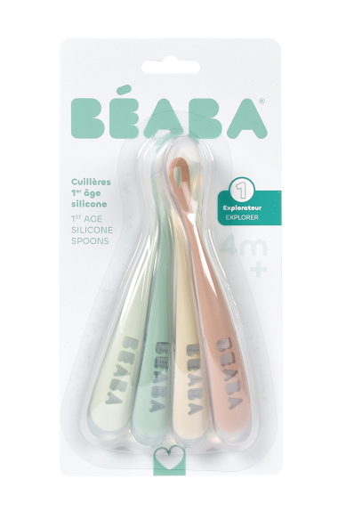 První lžičky silikonové 4 ks Natural Beaba