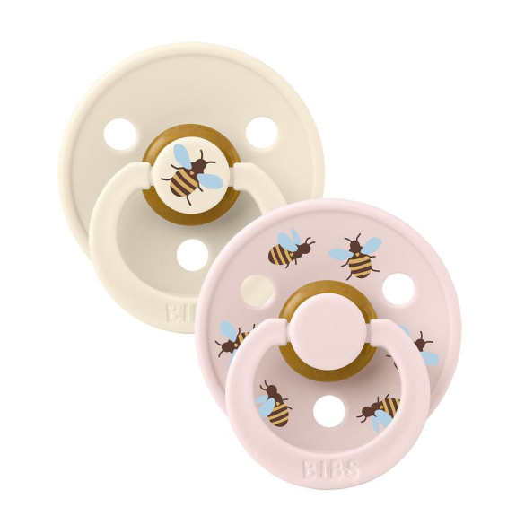 Colour Bumblebee dudlíky z přírodního kaučuku 2 ks 6 - 18 m Bibs