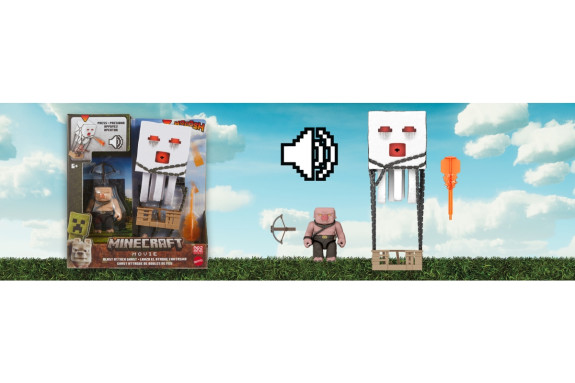 Minecraft movie akční figurka blast attack ghast 25 cm