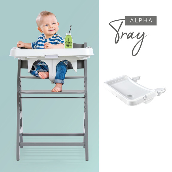 Hauck Pultík plast k židličce Alpha+/Beta+ bílý