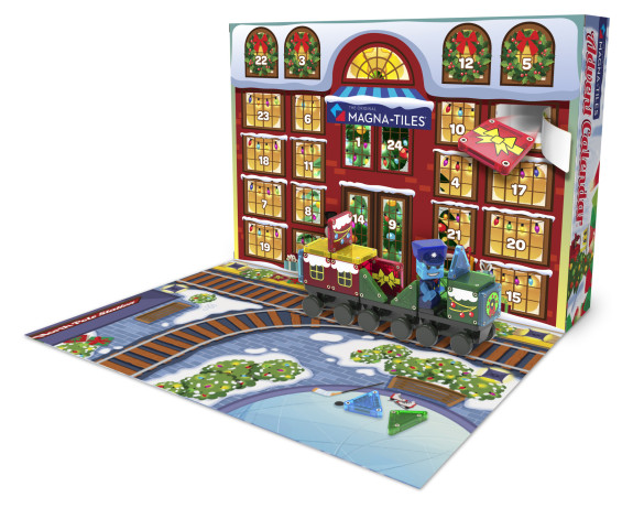 Magnetická stavebnice Adventní kalendář 34 dílů Magna Tiles