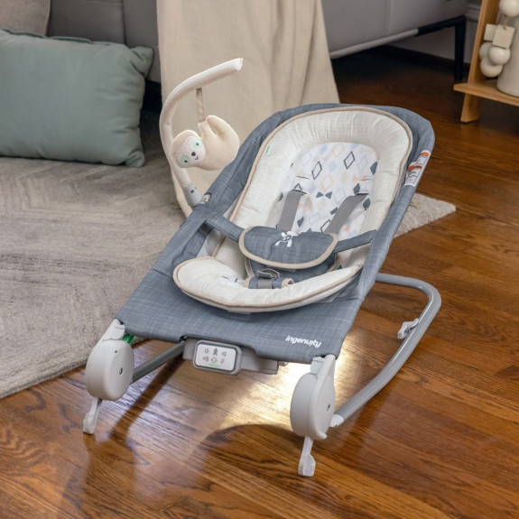 Lehátko masážní vibrující s melodií Happy Belly™ do 9 kg Ingenuity