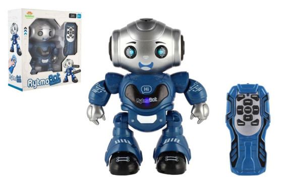 Robot RC Rytmobot na infra ovládání na baterie se světlem a se zvukem, 20 cm