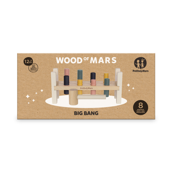 Hračka dřevěná Big Bang Wood of Mars 12 m+ Petite&Mars