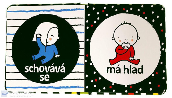 První černobílá knížka pro miminko Miminka