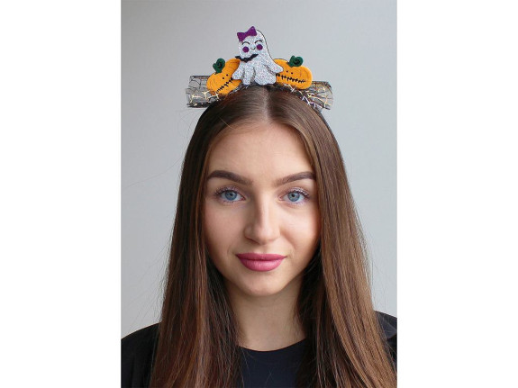 Čelenka do vlasů Halloween / čarodějnice černá
