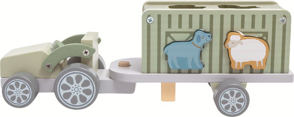 Toys Dřevěné auto se zvířátky 2Kids