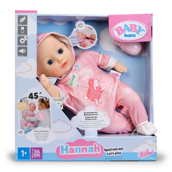 Baby born Hannah Pojď si hrát 36 cm
