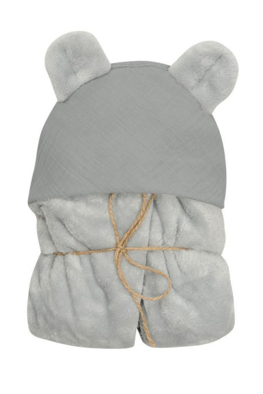 Deka s kapucí Koala mušelínová 95 x 95 cm Babymatex