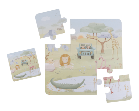 Puzzle 6v1 Safari Friends Little Dutch