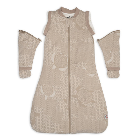 Spací pytel s rukávy Lodger Matcha Beige