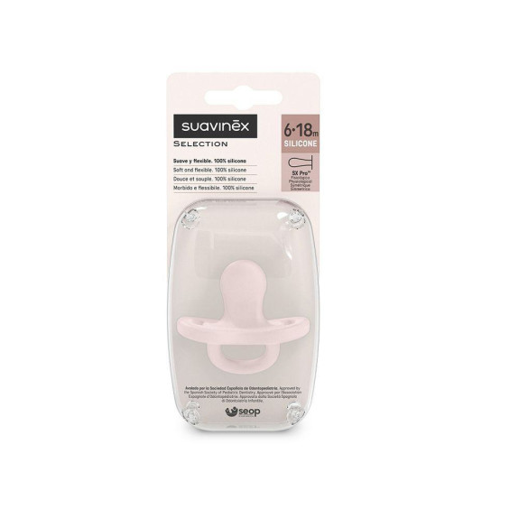 Šidítko fyziologické silikon 6-18 m SX PRO Colour Essence Suavinex