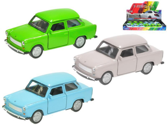 Auto Trabant 11cm kov na zpětné natažení
