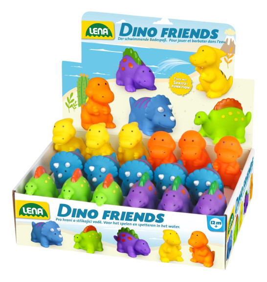 Stříkající zvířátka dinosauři gumová 5 druhů