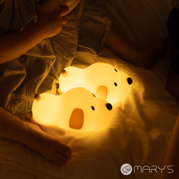 LED silikonová noční lampička - pejsek Mary's