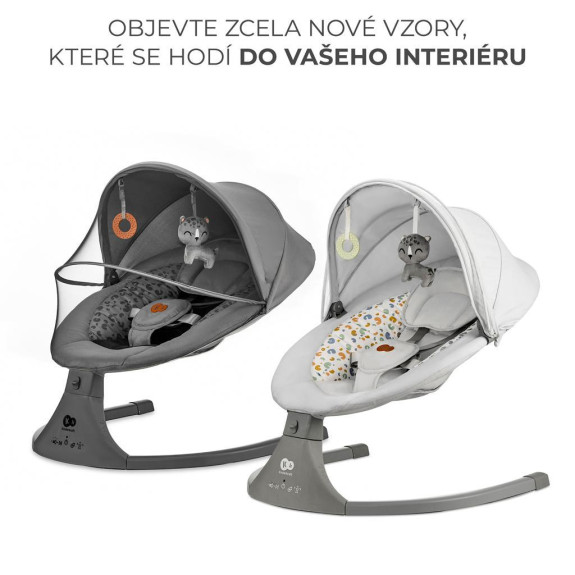 Lehátko houpací s melodií 2 v 1 Lumi, do 9 kg, Premium Kinderkraft