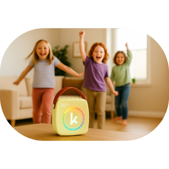 Bluetooth mini karaoke set s mikrofonem a reproduktorem Yellow