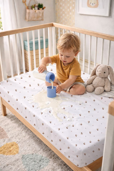 Nepromokavé prostěradlo jersey Print 70 x 140 cm Babymatex