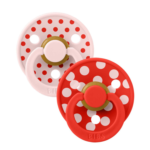Dudlík z prírodního kaučuku Colour Polka 6 - 18 měsíců Bibs
