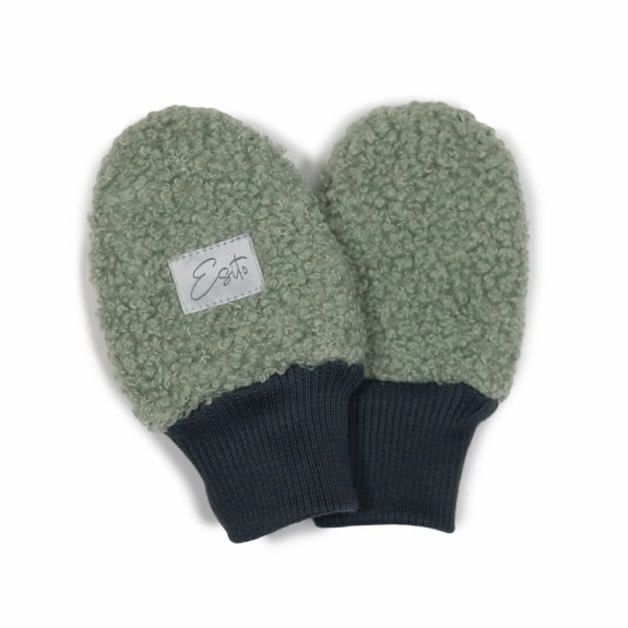Zimní bezpalcové rukavice Teddy fleece double Olive Esito