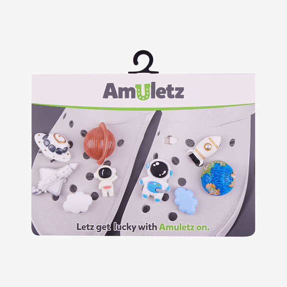 Amulety - ozdoby na boty Amuletz Universe explorer mix Coqui