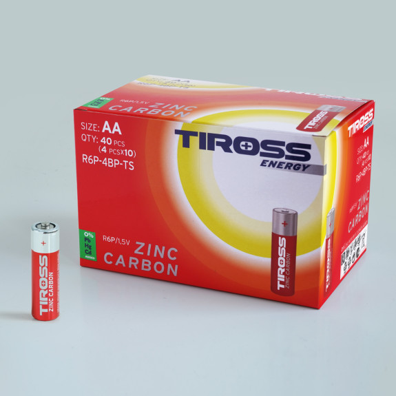 Baterie AA (R6P, 1.5 V) zinko-uhlíkové balení 4 ks