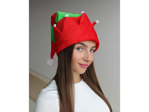 Vánoční čepice skřítek