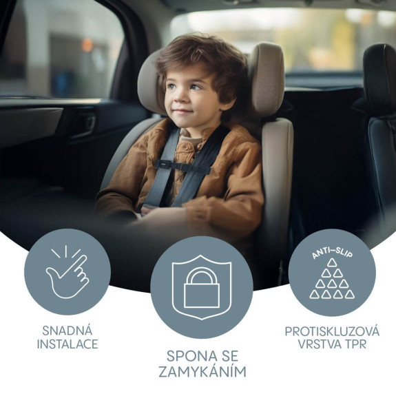 Zámek bezpečnostních pásů pro autosedačky Deluxe Black Zopa