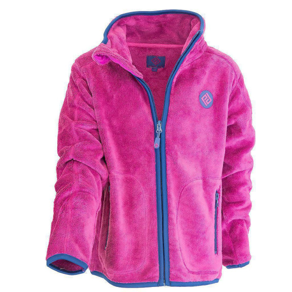 Mikina dětská chlupatá se stojáčkem, Pidilidi fuchsia