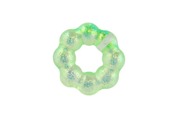 Náramek antistresový mačkací třpytivý natahovací silikon 8 cm