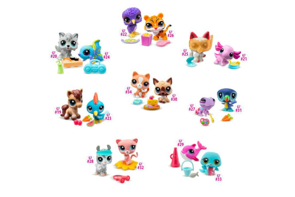Littlest Pet Shop 2 figurky - 6 druhů