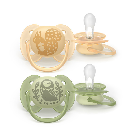 Šidítko Ultrasoft Premium neutral 6-18 m obrázek 2 ks Philips Avent