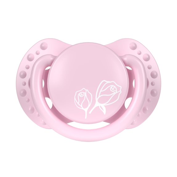Mini dudlík silikonový dynamický Petit Rose 0 - 2 m, 2 ks holka Lovi