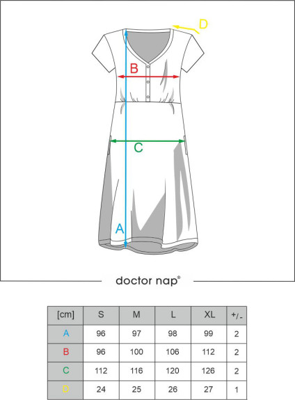 Kojící noční košile TCB.9928 STRIPES DOCTOR NAP