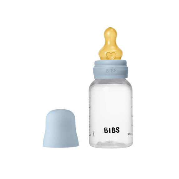 Antikoliková láhev s kaučukovým dudlíkem 150 ml Bibs