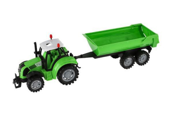 Traktor s vlekem a výklopkou plast 35 cm na setrvačník