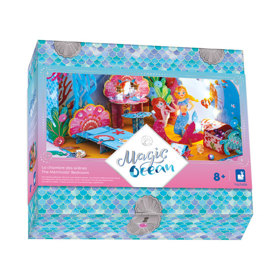 Kreativní sada DIY Vyrob si sám 3D Ložnice mořské panny Magický oceán Atelier Janod