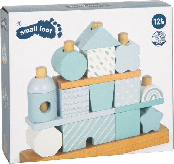 Nasazování na tyč Domeček modrý small foot