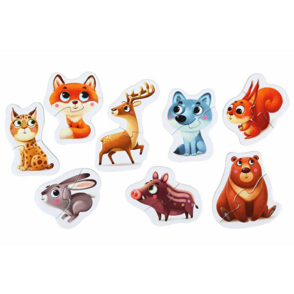 Naučné puzzle 8 zvířátek Puzzlika