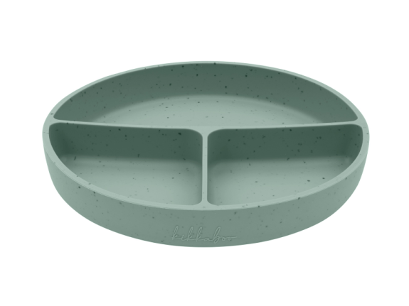Talíř dělený s přísavkou Platinum Silicone KikkaBoo